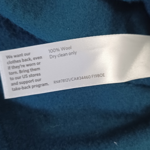 Eileen Fisher wool midi dress with stretch and pockets M - Picture 3 of 8